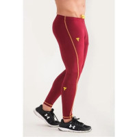 Calças de Compressão Pro Vermelho escuro