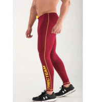Calças de Compressão Pro Vermelho escuro